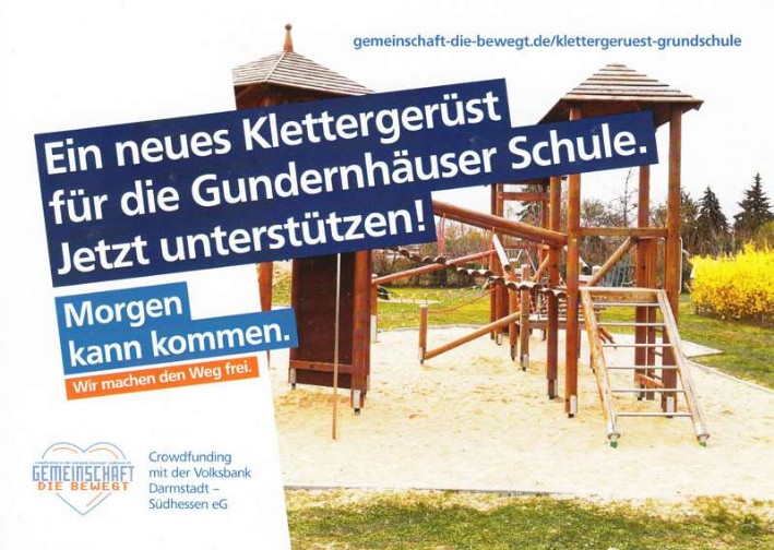 Crowdfunding Klettergerüst Gundernhausen